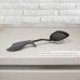 Espátula Rasera Nylon de cozinha com cabo emborrachado 34,5 x 11 cm.