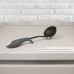 Cozinha de servir de colher de nylon com cabo emborrachado 32 x 9,8 cm.