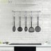 Cozinha de servir de colher de nylon com cabo emborrachado 32 x 9,8 cm.