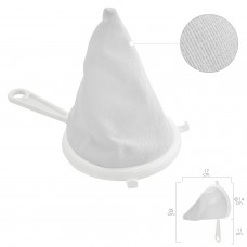 Filtro de tecido de flanela Moldura plástica Ø 16 cm. Com 2 ganchos