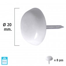 Slider Branco Grande Ø20 (Blister 8 Unidades)