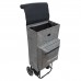 Carro Compra 4 Ruedas Con Bolsa Térmica 45 Litros Color Gris Jaspeado