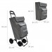 Carro Compra 4 Ruedas Con Bolsa Térmica 45 Litros Color Gris Jaspeado