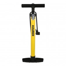 Bomba Inflar Con Manometro 5,5 Bares. Valvulas SCHRADER y PRESTA con Adaptadores. Base Plastico