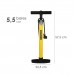 Bomba Inflar Con Manometro 5,5 Bares. Valvulas SCHRADER y PRESTA con Adaptadores. Base Plastico