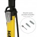 Bomba Inflar Con Manometro 5,5 Bares. Valvulas SCHRADER y PRESTA con Adaptadores. Base Plastico
