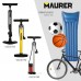 Bomba Inflar Con Manometro 5,5 Bares. Valvulas SCHRADER y PRESTA con Adaptadores. Base Plastico