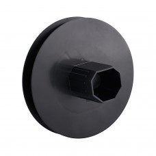 Espiga metálica de disco cego em plástico 120x40 mm. Fita de 14 mm