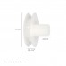 Disco Persiana Plastico Compacto Para Rodamieto 120x40 mm. cinta 20 mm.