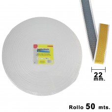 Fita cega Wolfpack bicolor 22 mm. Rolo de 50 metros