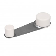 Batente de porta adesivo com retentor branco