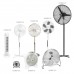 Pé Maurer ventilador 125 cm. alta Chrome