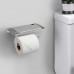 Portarrollos Maurer Con Estante Para Moviles Autoadhesivo / Tornillos. Color Inox