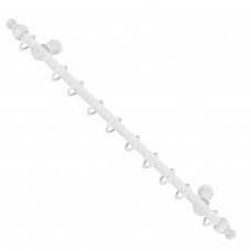 Madeira haste de cortina completa 1.20 metros x 12 mm. branco