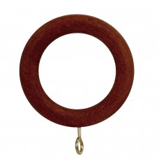 Anel de madeira lisa Com soquete 29x45 mm. Noz