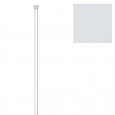 Barra de banho reta extensível 18 mm. (1,23-2,16) Branco