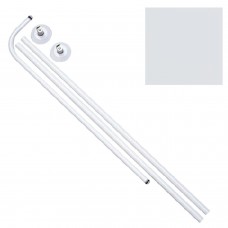 Barra de Banho Curva 18 mm. (80x 80 A 122) Branco