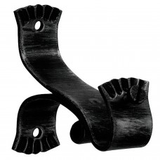 Suporte de forjamento Ø 20 mm. Jogo Long Wave Black 2 Peças