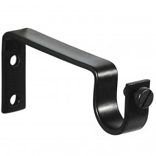 Simples suporte Ø 20 mm Forge. Preto (Blister 2 Pieces)