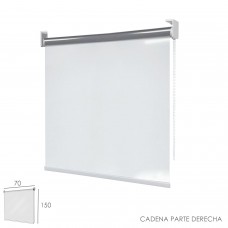 Mampara Enrollable Pvc Transparente, 70 x 150 cm. Cadena Lado Derecho.