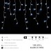 Luces Navidad Cortina 3x0,5 Metros 128 Leds Luz Blanco Frio. Ip44  Cable Transparente.
