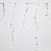 Luces Navidad Cortina 3x0,5 Metros 128 Leds Luz Blanco Frio. Ip44  Cable Transparente.