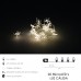 Luces Navidad Estrellas 20 Leds Color Blanco Calido IP44. A Pilas (3 AA No Incluidas)