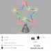 Luces Navidad Estrella Arbol Navidad Luz Multicolor 10 Leds. Uso Interno Protección IP20. 2 Baterias AA