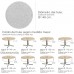 Mantel Hule Redondo Ø 140 cm. Geometrico Gris