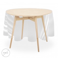 Mantel Hule Redondo Ø 140 cm. Transparente
