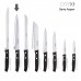 Faca Aspen Chef / Lâmina Chef 20 cm. Preto