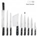 Lâmina de cozinha para facas Grenoble Aço inoxidável 17 cm. Preto