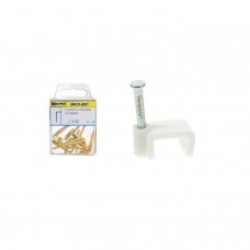 Arredondado Grapilla FLATHEAD 8 mm. Branco. 10 unidades