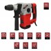 Martillo Perforador SDS PLUS 1.500 Watt. Con Accesorios y Maletin