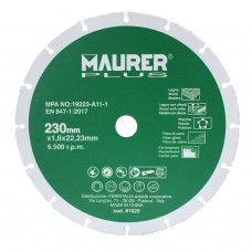 Disco Corte Madera / Plastico Ø 230 x 1,6 mm.