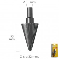 Conica de morango Hss Ø 6-32 mm. Para broca / fresadora
