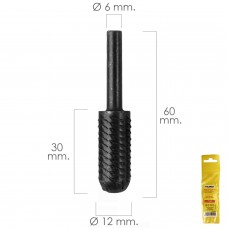 Broca Rotativa Para Curva Metálica Cilíndrica Ø 12 mm. Para broca / fresadora