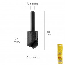 Fresa para madeira Ø 15 mm. Para broca / fresadora