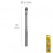 Fresa rotativa para madeira de espiga Ø 6 x 90 mm. Para broca / fresadora