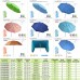Guarda-sol Alumínio Ø 220 cm. Com alças e proteção UV em espeto / espiral