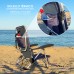 Silla Playa Aluminio Con Bolsillo Isotermico y Correas Tipo Mochila