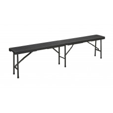 Banco Plegable Gris Antracita 180x28x43cm.