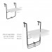 Mesa Plegable Colgante Para Balcones / Terrazas 36x60 cm.
