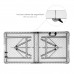 Mesa Plegable Rectangular HDPE 122x61x74 cm. Color Blanco
