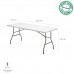 Mesa Plegable Rectangular HDPE 180x74x74 cm. Color Blanco