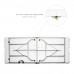 Mesa Plegable Rectangular HDPE 180x74x74 cm. Color Blanco