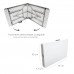 Mesa Plegable Rectangular HDPE 180x74x74 cm. Color Blanco