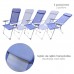 Silla Playa Aluminio 5 Posiciones Azul