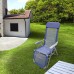 Silla Playa Aluminio 5 Posiciones Azul con Reposapies