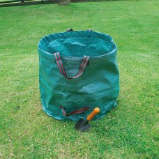 O saco de jardim recolhe as folhas 67ø x 76 cm.